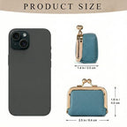Zivyes Mini Jewelry Box Travel Small Coin Purse Organizer Case Genuine Leather Tiny Size (sky blue) - color: sky blue