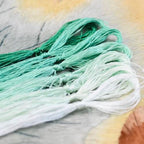 8 Skeins Mulberry Silk Floss Embroidery Thread Floss-Cross Stitch Threads China Silk Woven Jewelry Threads DIY Sewing Kits (09) - color: 09