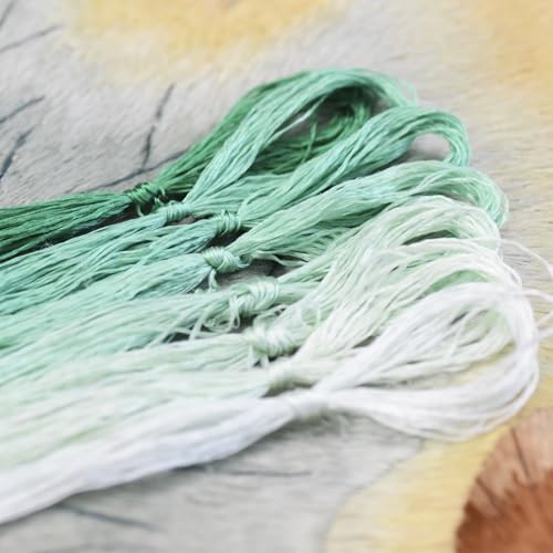 8 Skeins Mulberry Silk Floss Embroidery Thread Floss-Cross Stitch Threads China Silk Woven Jewelry Threads DIY Sewing Kits (09) - color: 09