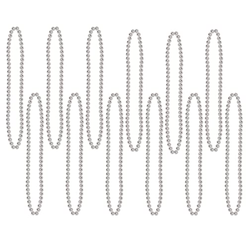 Party Beads - Small Round - size: 12-Pack, style: Silver (12-Pack)