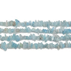 Gemstone Chips Natural Aquamarine 3-5mm Healing Crystals Waist Bracelets Necklace Kit Irregular Stone DIY Crafts Design Jewelry Making Approxi 32 inch - color: Aquamarine Chips