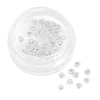 BEADIA Silver Plated Triangle Spacer Beads 2.5x1.5mm 50pcs for Jewelry Making Findings Non Tarnish - color: Silver, size: 2.5x1.5mm Triangle