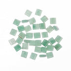 Natural Green Aventurine Stone Beads, Each Approximately 5x5x2mm Square 2-Hole Spacer Bead, are Used to Make Bracelets, Earrings, Necklaces, with Each String Measuring 15-16 Inches - color: Green Aventurine