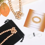 Stone Beads, 60pcs Matte Gold Hematite, 6mm Round Loose Beads for Jewelry Making, Bracelets, with Bag, String & Card - color: Matte Gold Hematite, size: 6mm