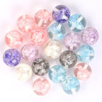 20Pcs 20mm Luminous Cloud Focal Round Beads for Pens Cloud Fancy Space Beads for DIY Craft Beadable Pens Keychain Bracelet Necklace Earrings Jewelry Making - color: Cloud