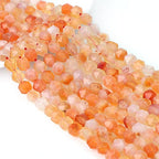 BEADIA Faceted Natural Sunstone Stone Round Beads 6mm 36cm/Strand for Jewelry Making - color: Sunstone, size: 6mm