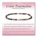 MASSIVE BEADS Natural Genuine Gemstone Beads Healing Crystal Chakra Reiki Jewelry Faceted Round Beads Bracelets 3mm - color: Color Tourmaline A