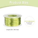 HARFINGTON 18 Gauge Aluminum Craft Wire 1.0mm 98.5ft Flexible Bendable Anodized Metal Jewelry Sculpting Wire for Jewelry Making Modelling Craft DIY, Apple Green - color: Apple Green, size: 30M x 1.0mm