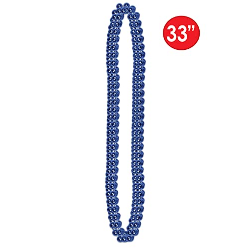 Party Beads - Small Round - size: 12-Pack, style: Blue (12-Pack)