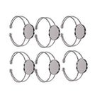 EXCEART Copper Bracelet Bottom Holder 2.36X1.96X0.98In Round Plate Y Shape for Diy Jewelry Making Kit with Bangle Bracelets and Custom Wrist Chains - color: Silver, size: 5*2.5cm