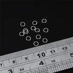 BEADIA 925 Sterling Silver Jump Rings 0.5x4mm 100pcs for Jewelry Making Findings - size: 0.5x4mm