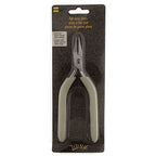 The Beadsmith Flat Nose Plier, 6.25 inches (159mm), Polished Steel Head with Comfort Grip Handle & Double-leaf Spring - style: Flat Nose