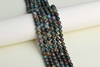 LAIDANLA Indian Agate 8mm Natural Stone Beads Round Loose Gemstone Stone Beads for DIY Bracelet Necklace Earrings Jewelry Making Polishing Genuine Real Beading Crystal 96PCS 2 Strand 32" - color: B-Indian Agate, size: 8mm