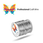 Aluminum Craft Wire 16 Gauge (1.5mm)–164Ft (50M)+18 Gauge (1.0mm) 32.8Ft (10M) + Pliers – Bendable Metal Wire for Sculpting, Armature, Jewelry Making, DIY Crafts (Silver) - size: 16Gauge, style: Silvery