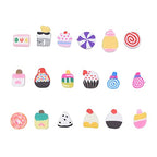 KitBeads 100pcs Polymer Clay Dessert Mixed Styles Candy Cake Lollipop Beads - Handmade Cute Sweet Food for Jewelry Making Bracelets Bulk