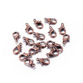 HDSupplies 100 Pieces - Lobster Clasps - Red Copper Tone - 14x8mm / 1.8mm Hole - color: Red Copper, size: 14x8mm