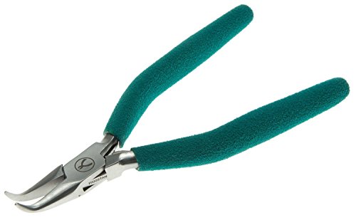Wubbers Classic Series Bent Chain Nose Jeweler's Pliers - color: Turquoise, size: Bent Chain Nose