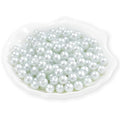 200Pcs Glass Pearl Beads Faux Pearls Round Czech Tiny Satin Luster Spacer Loose Beads Bulk with Holes Handcrafted for DIY Bracelets Jewelry Making Crafts Supplies (8MM, White) - color: White, size: 8MM