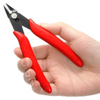 Covzoe 10 Pack 170 Wire Cutters, 5 Inch Small Precision Flush Cut Pliers with Spring, Micro Diagonal Side Cut Nippers, Sharp Wire Clippers for Electronics, Jewelry Making, Zip Ties, Soft Copper Wire