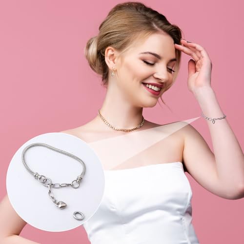 Pndeyo 925 Sterling Silver Jewelry Clasps, Hypoallergenic Round Necklace Enhancer Shortener, Spring Rings Clasp Connector Clips for Bracelet Anklet Jewelry Making- Black - color: Black-1pc-0.4"×0.32"
