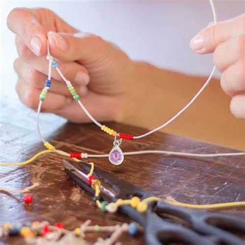 BetterJonny 260pcs Charms for Jewelry Making, 60pcs Gold Crystal Birthstone Charms Beads with 100 Lobster Clasps and 100 Jump Ring for Necklace Bracelet Earring - color: Silver Droplet