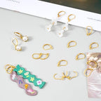30 Pcs Leverback Earring Hooks, Stainless Steel Clasp Hoop, Hypoallergenic Dangles Earring Hooks, French Ear Wire Findings for Women, DIY Crafts, Jewelry Making (Gold) - color: Gold 30pcs