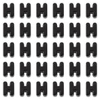 FASHEWELRY 30Pcs Acrylic Letter H Beads with Large Hole Big Plastic Letter Blocks European Beads 3D Letters Chunky Vowel Initial Alphabet Bead for Key Chains Necklace DIY Arts Craft Projects - color: Black, size: H