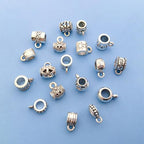 100 Pieces Jewelry Making Charms Pendants for Bracelet Bulk lot Necklace Earrings Keychain Charms Beads DIY Kit Trendy Craft - style: European Chain hook
