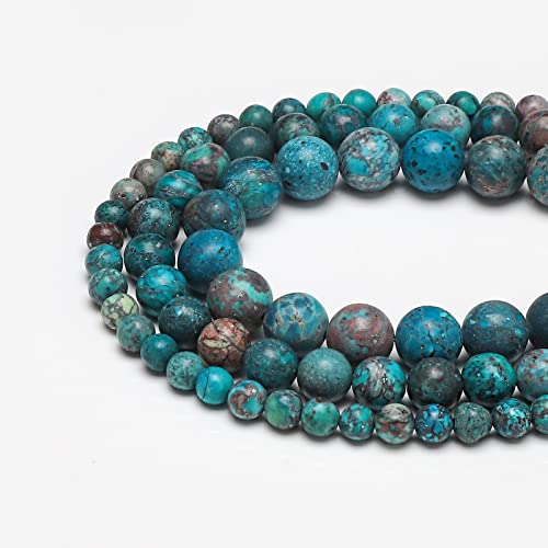 45pcs 8mm Natural Stone Beads American Turquoise Beads Energy Crystal Healing Power Gemstone for Jewelry Making, DIY Bracelet Necklace - color: American Turquoise, size: 8mm