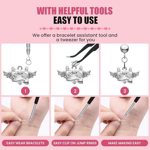 500 Pcs Double Open Jump Rings Kit, Zinc Alloy Mini Round Split Craft Jump Keychains Key Ring with Double Loops Connectors for Jewelry Making, Bracelets, Necklace, DIY (5, 6, 8, 10, 12mm) - color: Gunmetal Black