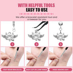 500 Pcs Double Open Jump Rings Kit, Zinc Alloy Mini Round Split Craft Jump Keychains Key Ring with Double Loops Connectors for Jewelry Making, Bracelets, Necklace, DIY (5, 6, 8, 10, 12mm) - color: Gunmetal Black