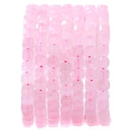 Natural Faceted Rose Quartz Cube Stone Beads 5-5.5mm 60pcs/str Loose Square Semi Gemstone Stone Beads for Making Bracelets Necklace Earrings - color: Rose Quartz
