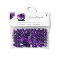 Raicegs 100pcs 4mm Amethyst Beads Natural Gemstone Beads Round Loose Beads for Jewelry Making DIY Bracelets Necklace - color: Amethyst, size: 4mm Round