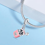 925 sterling silver bracelet necklace pendant, women's jewelry gift, dream catcher net bead pendant, suitable for original bracelets, parties, birthday jewelry gifts - color: PAC165