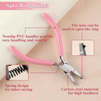 Mini Split Ring Pliers for Jewelry Making 5 Inches Ring Opening Pliers Small Split Ring Opener Tool Precision Jewelry Making Tools for Split Ring Key Chain Crafting Jump Ring Opener - style: Split Ring Pliers