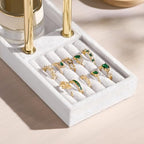 bussdis 2 Tier Bracelet Holder Display - Detachable T Bar White Velvet Bracelet Holder, Jewelry Holder Organizer for Bracelet, Necklace, Earrings, Rings - color: White