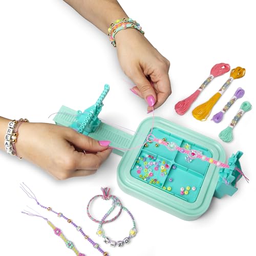 Rainbow Loom: Wrap it Loom Bracelet Maker - DIY Friendship String Bracelet Kit, 600 Beads, 4 Bracelet Styles, Jewelry Crafting Activity, Kids Ages 8+