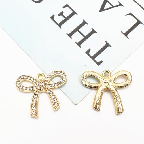 16-Pcs Crystal Jewelry Making Charms Silver Pendant Charm For Women Making Jewelry Crafts Rhinestone Charms - color: Leaf