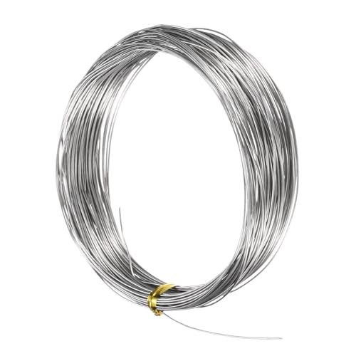 M METERXITY 21 Gauge Stainless Steel Craft Wire, 0.7mm 65.6 ft Bendable Floral Snare Wire for Jewelry Making/Sculpting/Armature Crafting/Floral Bonsai/DIY Crafts - size: 21 Gauge x 65.6 ft