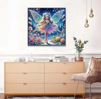 Axquilon Diamond Art Kits for Adults-Round Full Drill 5D Fairy Diamond Painting Kits for Adults Beginners Paint by Diamonds Pictures Girls Gem Art Painting Kits DIY Crafts Kits 14x14inch - color: Fairy
