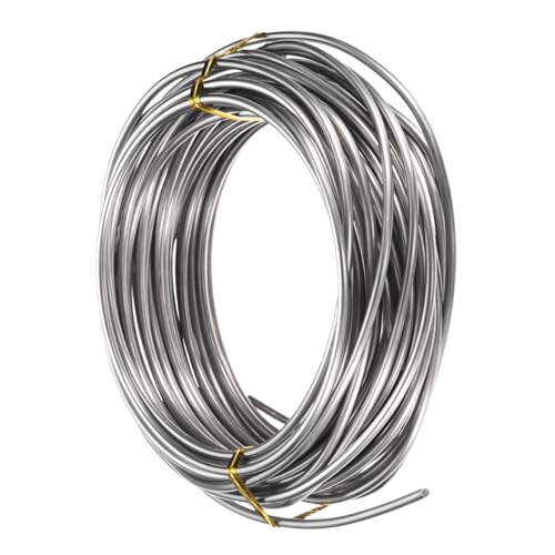 M METERXITY 10 Gauge Stainless Steel Craft Wire, 2.5mm 32.8 ft Bendable Floral Snare Wire for Jewelry Making/Sculpting/Armature Crafting/Floral Bonsai/DIY Crafts - size: 10 Gauge x 32.8 ft