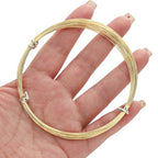 BEADIA 14K Gold Plated Wire 0.4mm 10 Meters Bead Cord for Bracelet Necklace Charm Beading Jewelry Making Findings - size: 0.4mm, style: 14K Gold