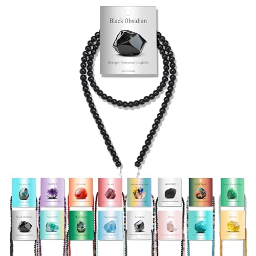 Vinswet 90pcs 4mm Black Obsidian Natural Stone Beads Round Genuine Real Stone Beading Loose Gemstones DIY Smooth Bead for Bracelet Necklace Earrings Jewelry Making - color: Black Obsidian, size: 4mm