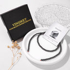 Vinswet 90pcs 4mm Hematite Natural Stone Beads Round Genuine Real Stone Beading Loose Gemstones DIY Smooth Bead for Bracelet Necklace Earrings Jewelry Making - color: Hematite, size: 4mm