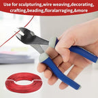 12 Gauge Aluminum Wire 100FT, 2mm Bendable Metal Anodized Aluminum Wire for Sculpting Jewelry Making Crafts Wreath Beading Floral(Red) - color: Red