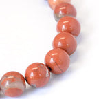 KISSITTY 235pcs 8mm Natural Red Jasper Bead Strands, Mixed Gemstone Crystal Beads Round Chakra Beads Energy Healing Crystals Gemstones for DIY Jewelry Making - color: Natural Red Jasper