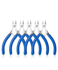 Mr. Pen 5 Inch 5 Pack Wire Cutters - Diagonal, Flush, Side, Nippers, Cutting Pliers - color: Blue, size: 5 inch, 5 Pack