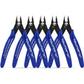 Micro Flush Cutters - 5 Pack Small Wire Cutter Snips Flush Cut Pliers Nippers - Side Cutter Diagonal Cutting Pliers for Zip Ties Craft Electronic - Sprue Cutters for Plastic Model - size: 5 Pack