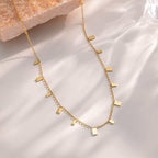 Plumiss Boho Handmade Natural Jasper Stone Beaded Crystal Mixed Strand Short Necklace for Women Girl - color: Amazonite Charm
