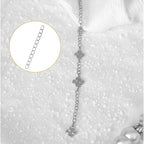 100 PCS Extender Chain for Jewelry Making Silver Necklace Extenders Removable Bracelet Extender Chains Extension Tails for Necklace Bracelet Anklets Key Chain - color: Silver